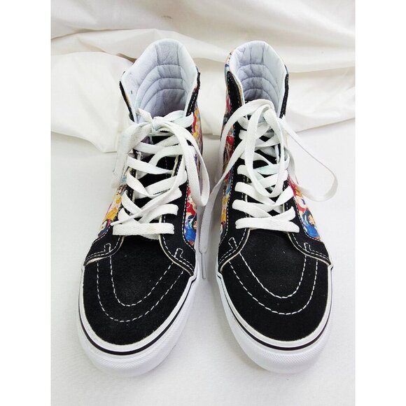 Vans Disney Princesses Size 9.5 Womens Or 8 Mens Hi Lace Black Fashion Sneakers - Picture 7 of 10